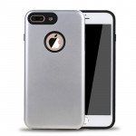 Wholesale iPhone 7 Tough Armor Hybrid Case (Silver)